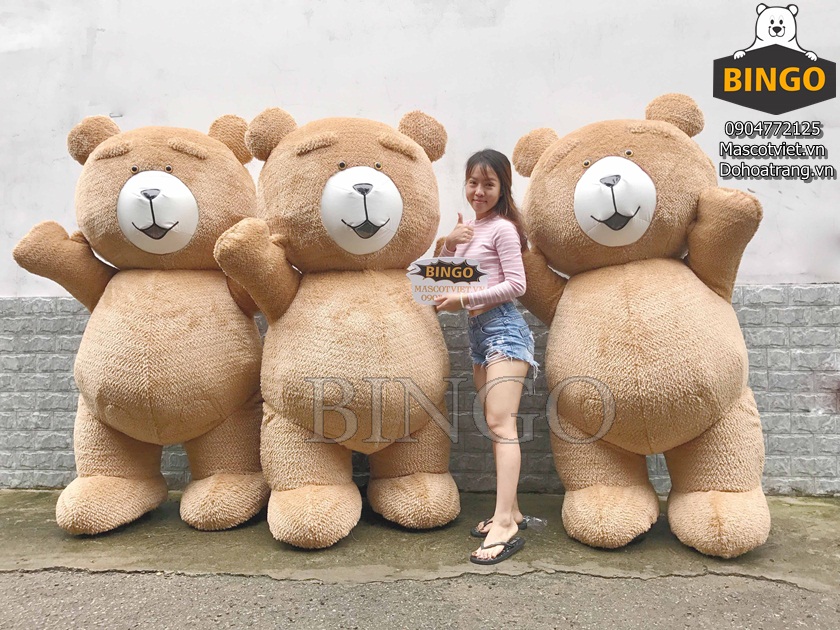 Mascot gấu - Công Ty TNHH Sản Xuất Thương Mại Bingo